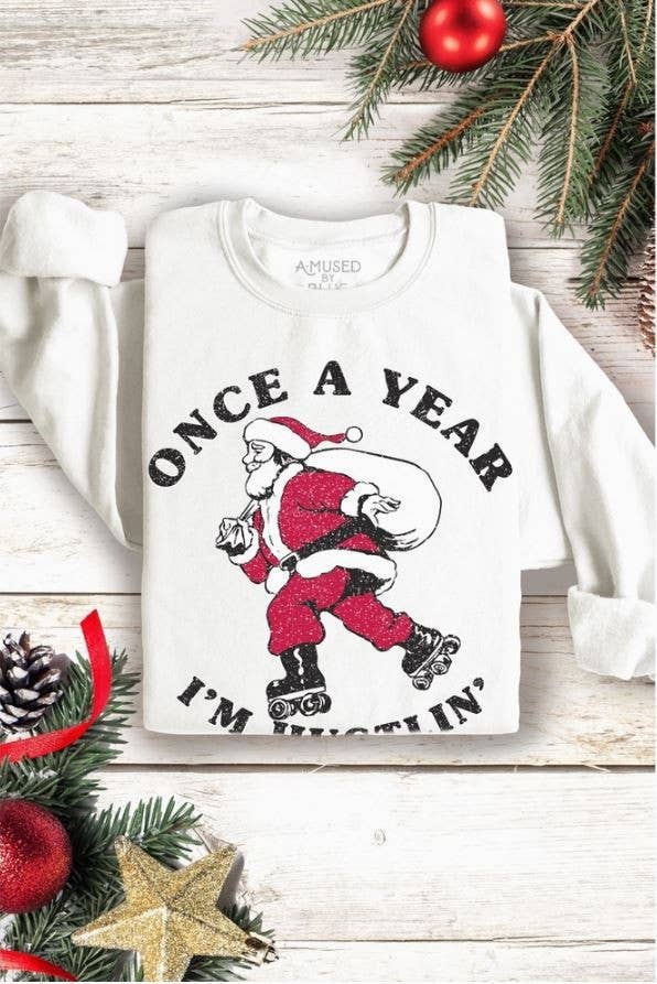 One A Year Santa Christmas - Adult & Kids T-Shirts, Sweatshirts & Hoodies apparel design preview 1