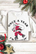 One A Year Santa Christmas - Adult & Kids T-Shirts, Sweatshirts & Hoodies apparel design preview 1