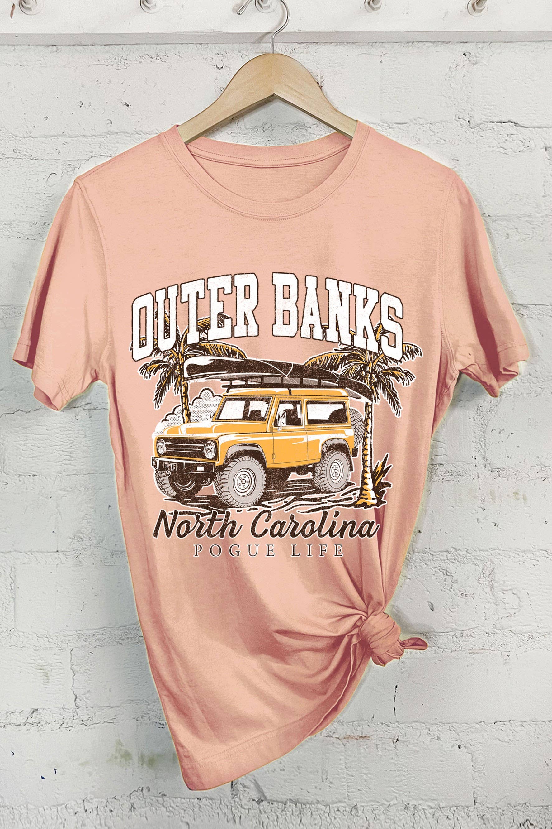 Outer Banks Beach Car Graphic - Adult & Kids T-Shirts, Sweatshirts & Hoodies apparel design preview 1