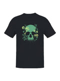 Floral Skull Grunge Art Men's - Adult & Kids T-Shirts, Sweatshirts & Hoodies apparel design preview 1
