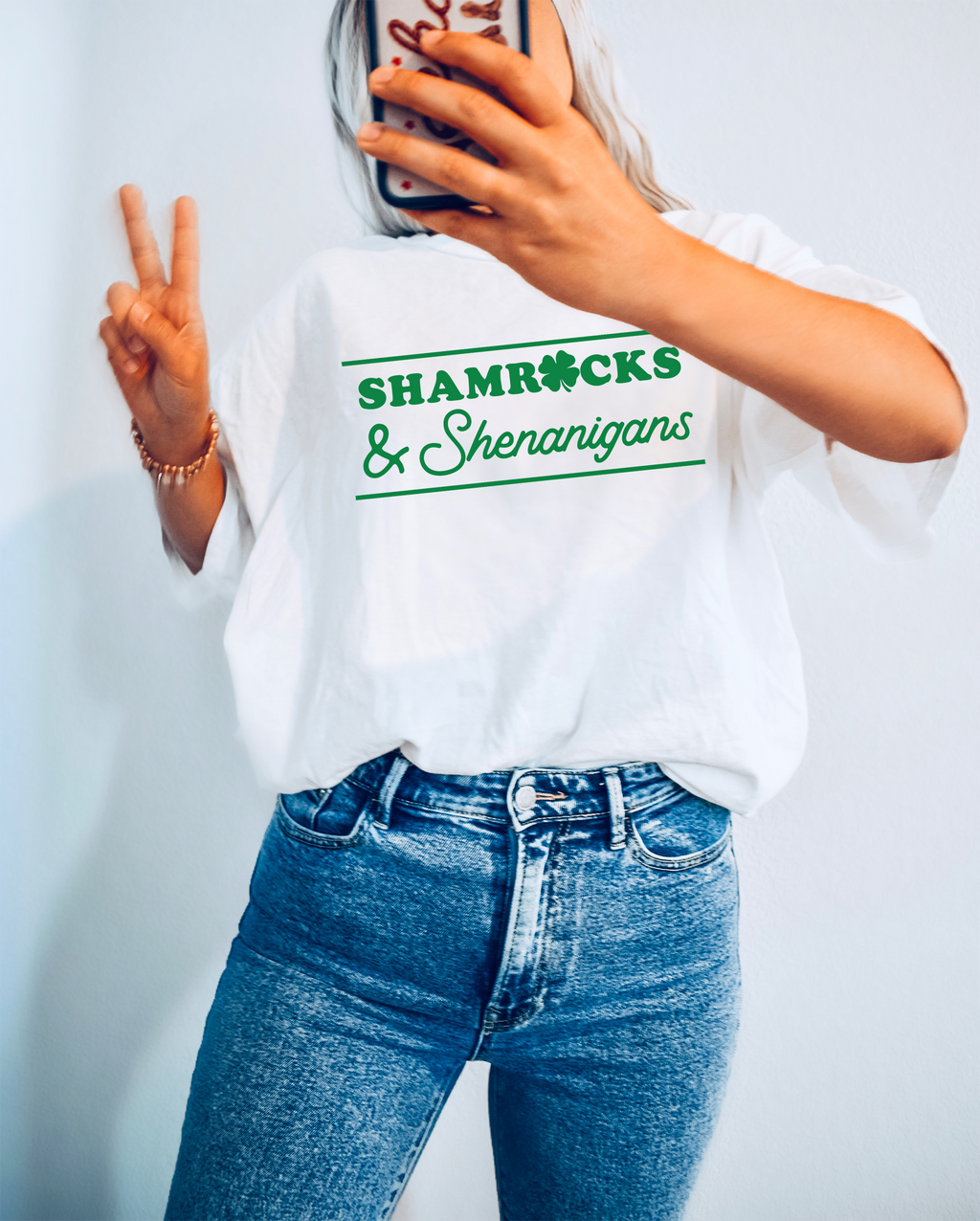 Shamrock Shenanigans, St. Patrick's Day Graphic - Adult & Kids T-Shirts, Sweatshirts & Hoodies apparel design preview 1