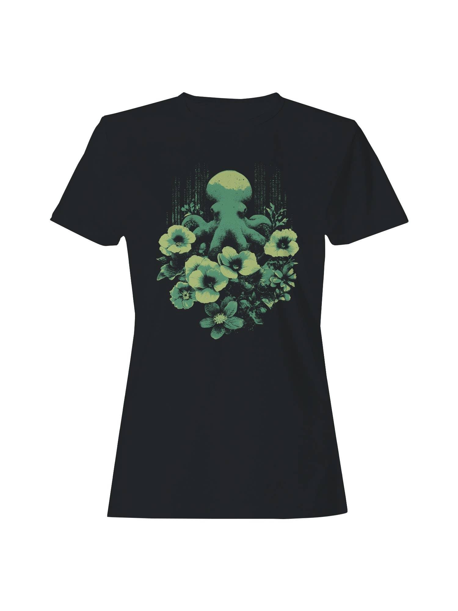 Octopus Blossom Symphony Women's - Adult & Kids T-Shirts, Sweatshirts & Hoodies apparel design preview 1