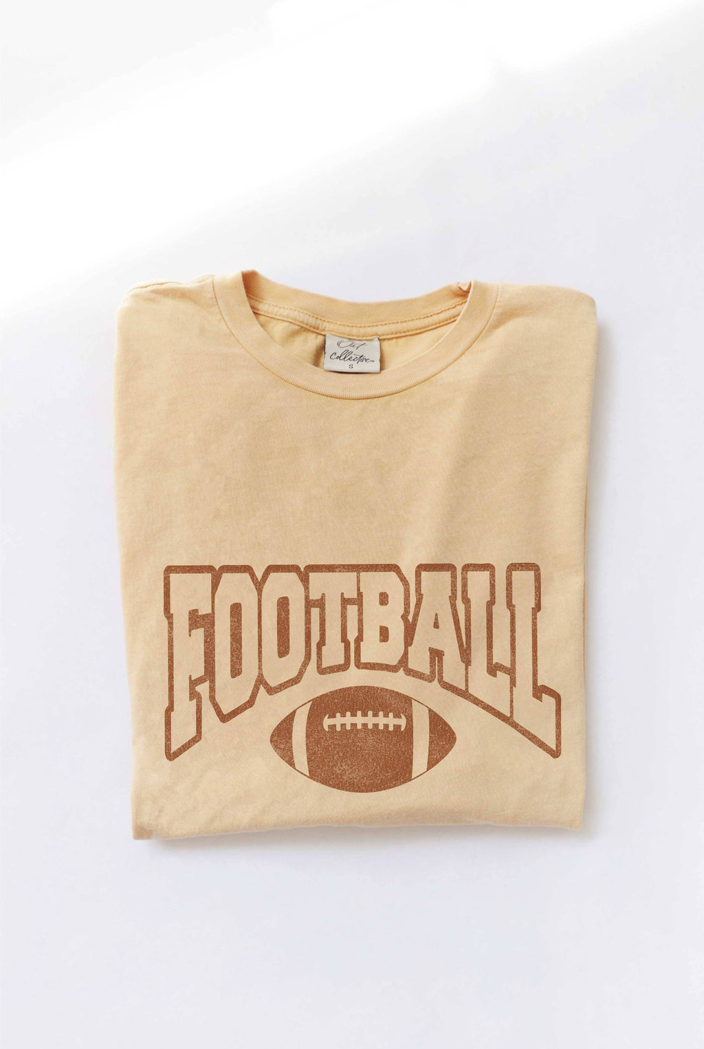 Football Mineral Washed Graphic Top Made To Order - Adult & Kids T-Shirts, Sweatshirts & Hoodies apparel design preview 1