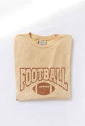 Football Mineral Washed Graphic Top Made To Order - Adult & Kids T-Shirts, Sweatshirts & Hoodies apparel design preview 1