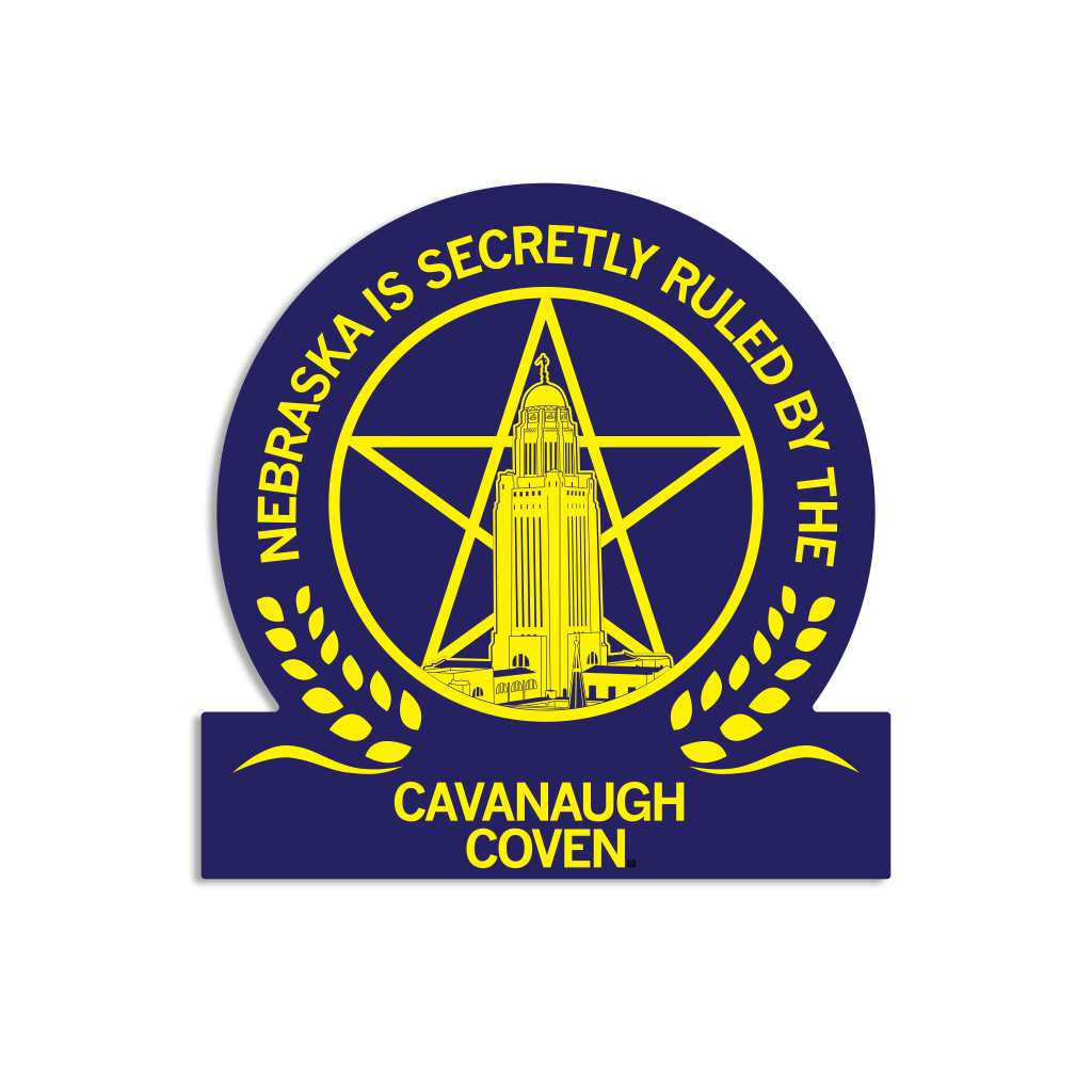 Nebraska Is Secretly Ruled Die-Cut Sticker - Adult & Kids T-Shirts, Sweatshirts & Hoodies apparel design preview 1