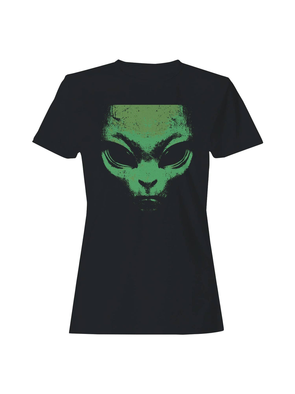 Alien Face Grunge Art Graphic Women's - Adult & Kids T-Shirts, Sweatshirts & Hoodies apparel design preview 1