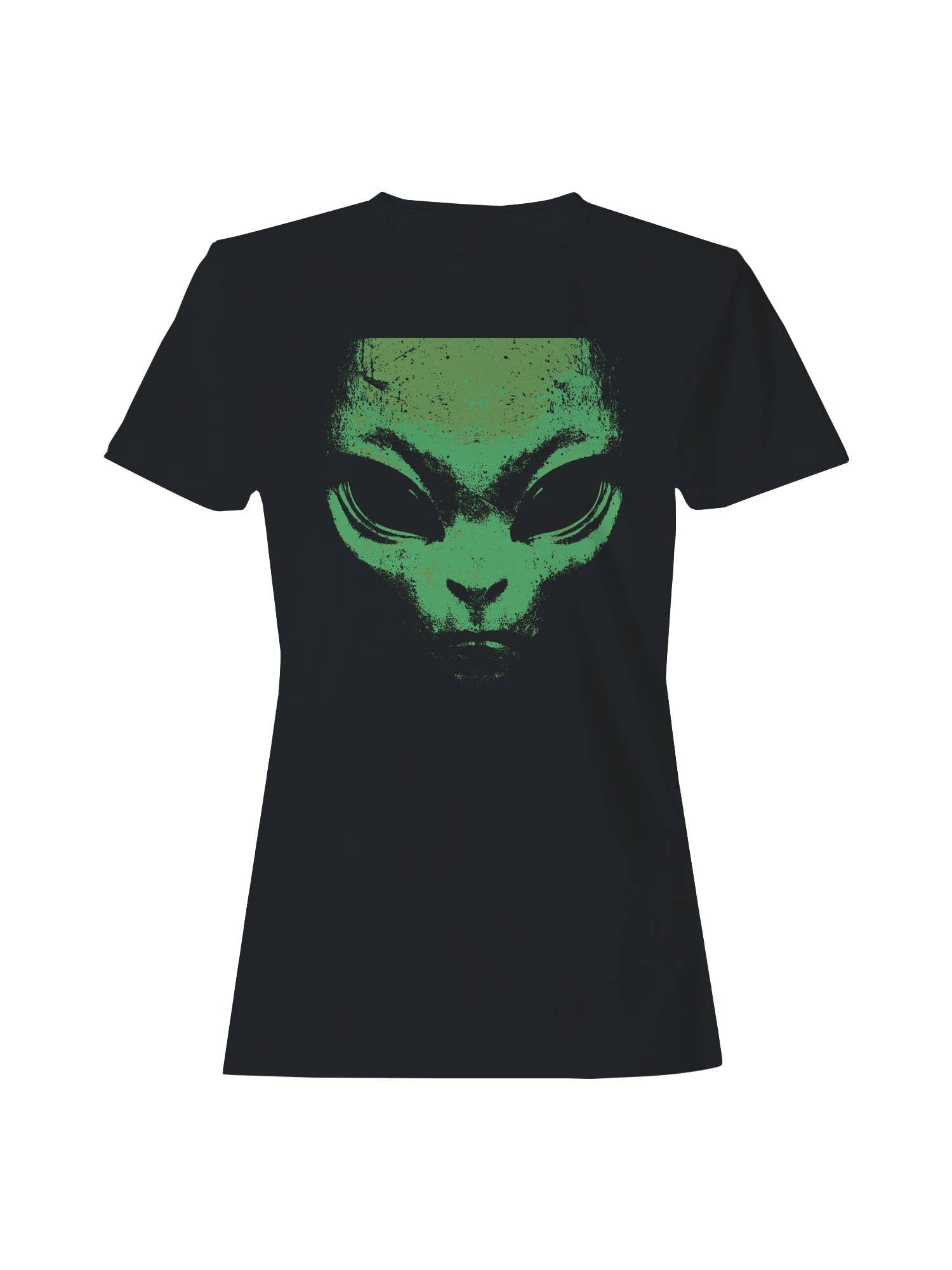 Alien Face Grunge Art Graphic Women's - Adult & Kids T-Shirts, Sweatshirts & Hoodies apparel design preview 1