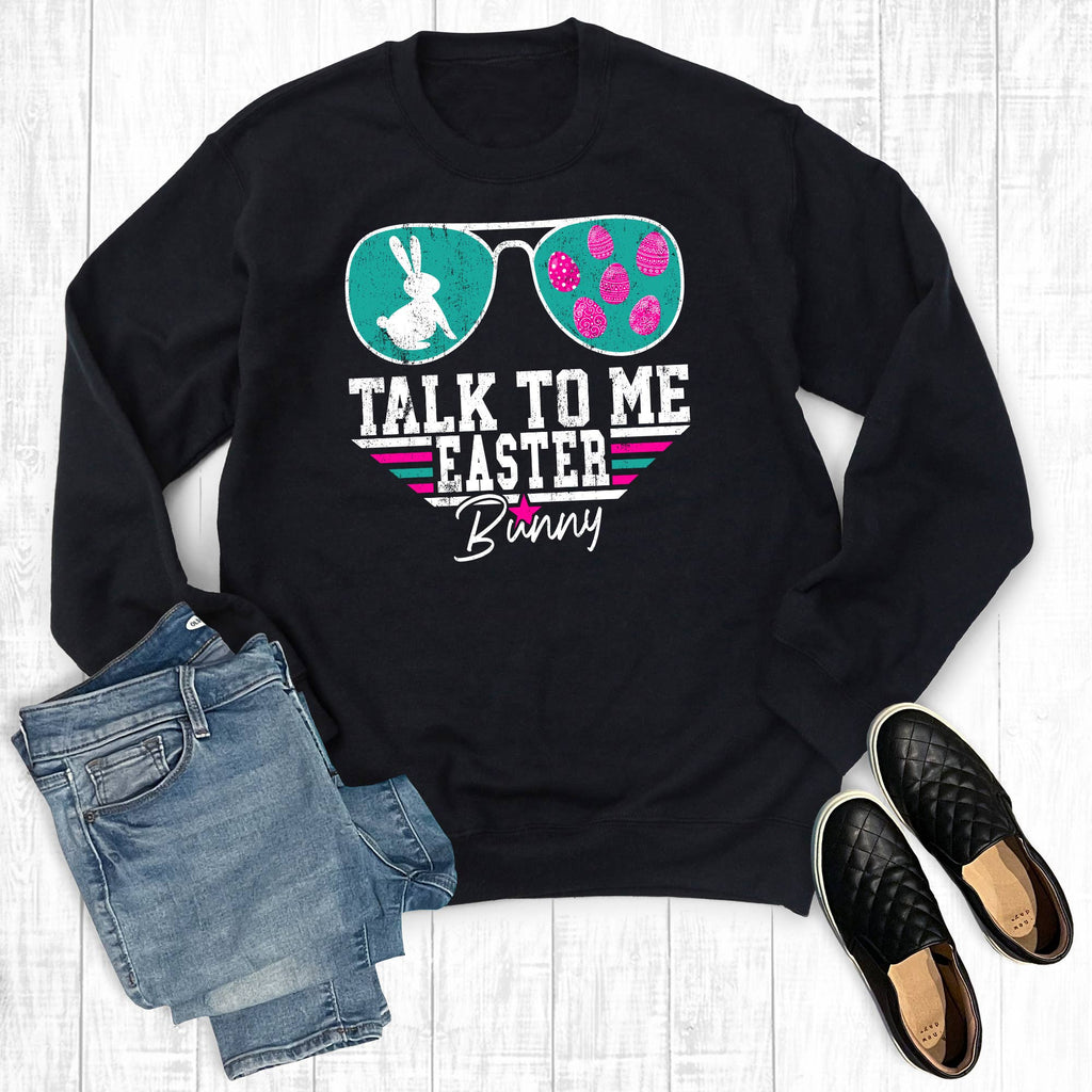 Talk To Me Easter Bunny - Adult & Kids T-Shirts, Sweatshirts & Hoodies apparel design preview 1