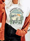 Desert Vibes Cactus Graphic - Adult & Kids T-Shirts, Sweatshirts & Hoodies apparel design preview 1