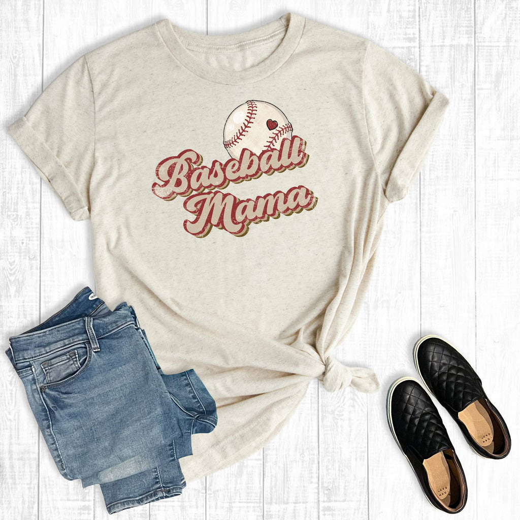 Vintage Baseball Mama Graphic - Adult & Kids T-Shirts, Sweatshirts & Hoodies apparel design preview 1