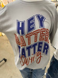 Hey Batter - Adult & Kids T-Shirts, Sweatshirts & Hoodies apparel design preview 1