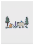 Cascade Mountains Field Guide Sticker - Adult & Kids T-Shirts, Sweatshirts & Hoodies apparel design preview 1