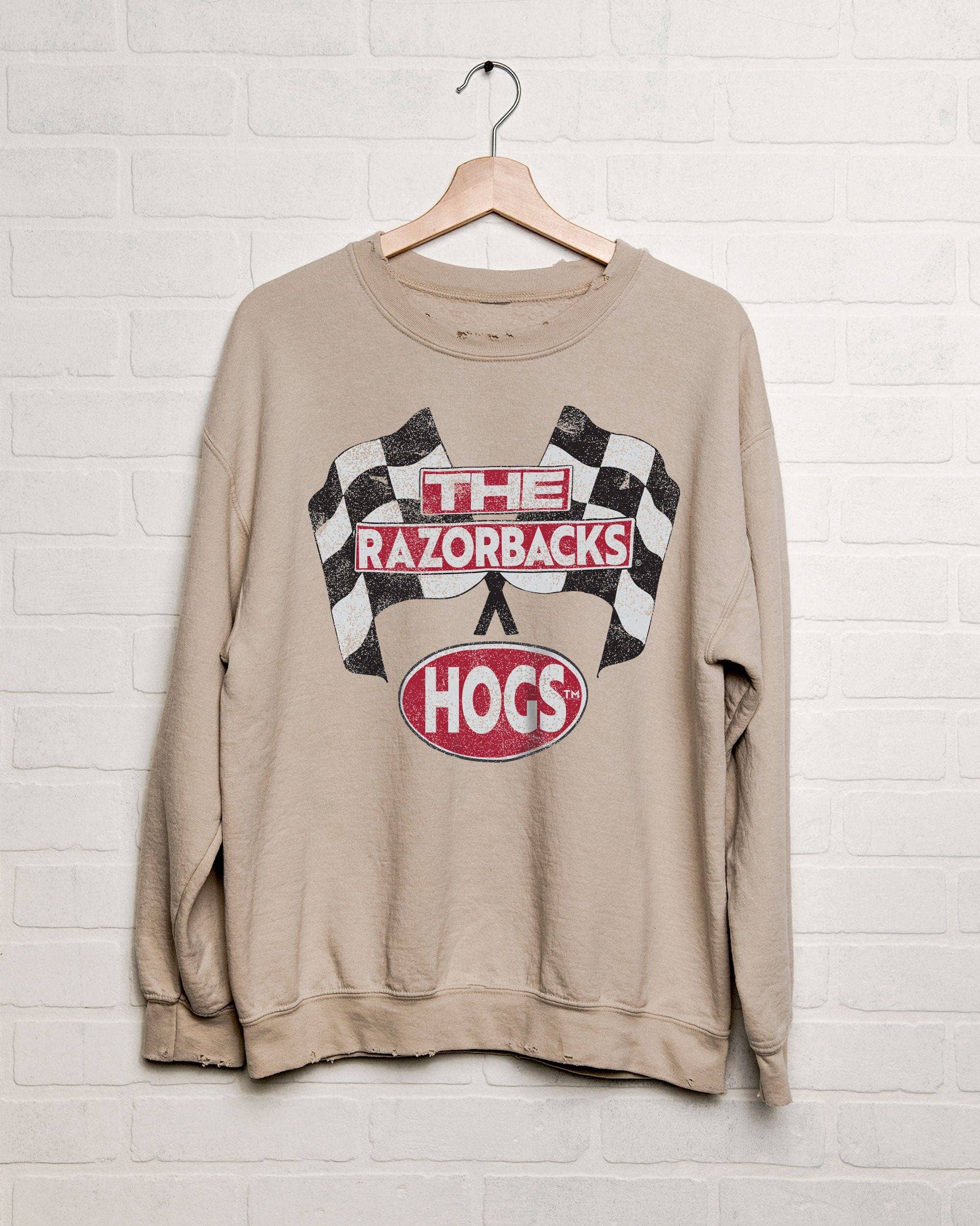 Arkansas Razorbacks Cars Sand Thrifted - Adult & Kids T-Shirts, Sweatshirts & Hoodies apparel design preview 1