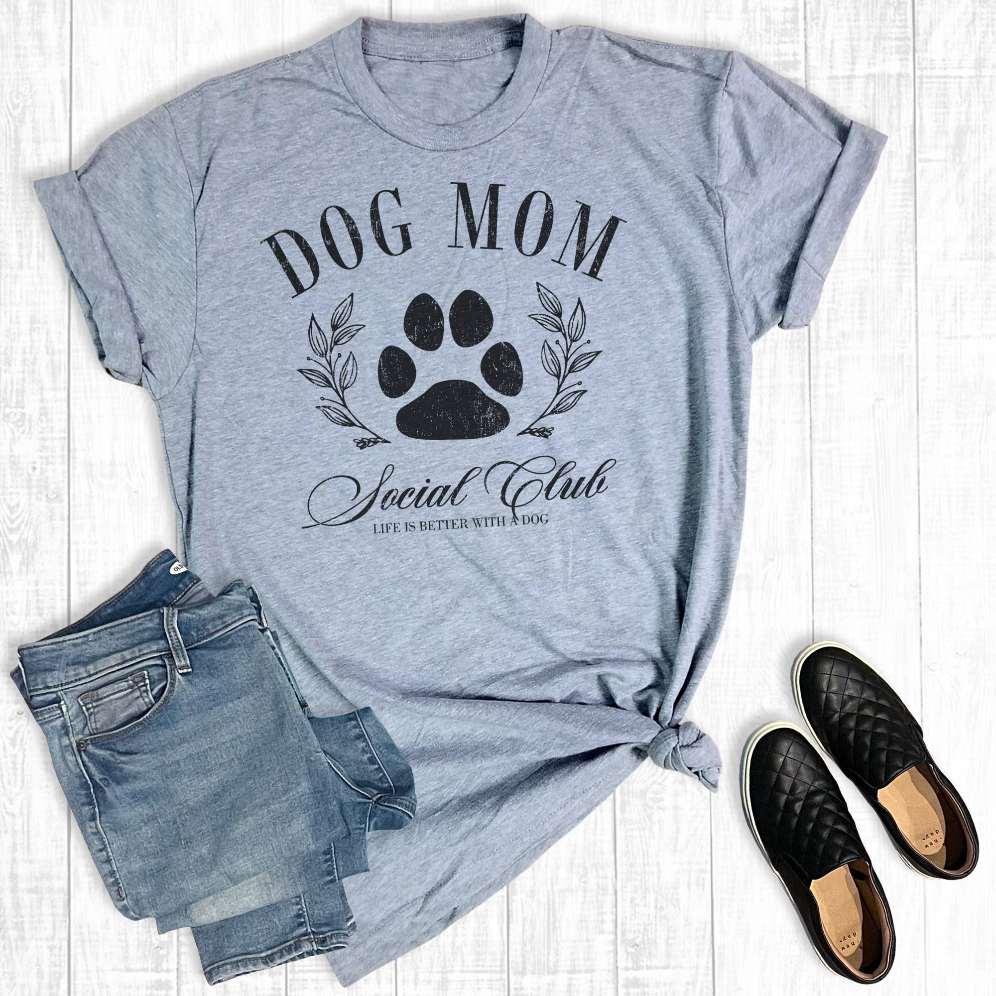 Dog Mom Social Club Graphic - Adult & Kids T-Shirts, Sweatshirts & Hoodies apparel design preview 1