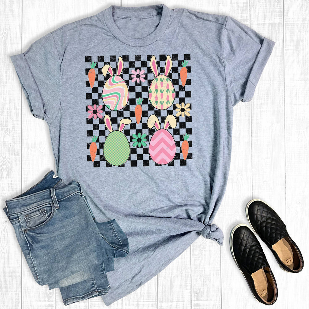 Retro Easter Eggs Graphic - Adult & Kids T-Shirts, Sweatshirts & Hoodies apparel design preview 1