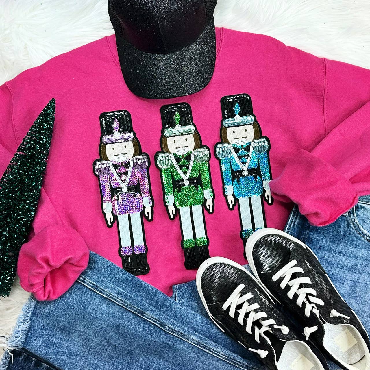 Sequin Nutcrackers Bundle Heliconia Crewneck - Adult & Kids T-Shirts, Sweatshirts & Hoodies apparel design preview 1