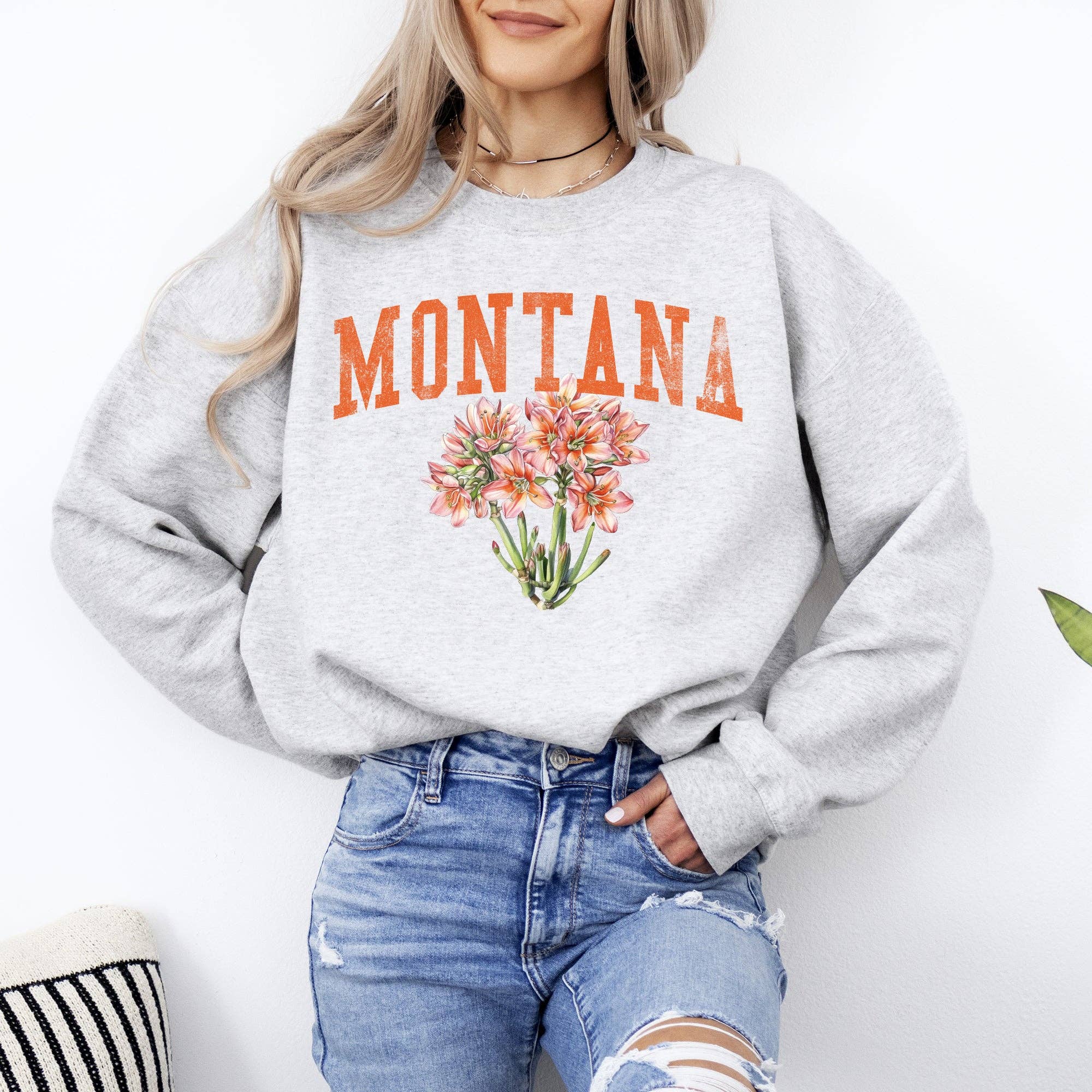 Montana State Flower - Adult & Kids T-Shirts, Sweatshirts & Hoodies apparel design preview 1