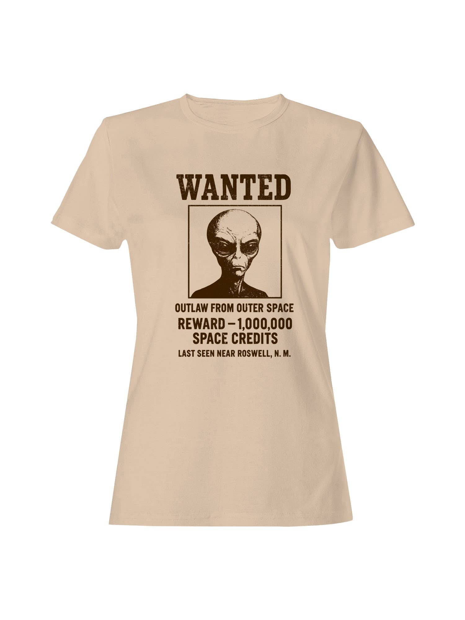 Wanted Alien: Outlaw from Space Women's - Adult & Kids T-Shirts, Sweatshirts & Hoodies apparel design preview 1