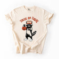 Trick or Treat Feral Raccoon Halloween Comfort Color - Adult & Kids T-Shirts, Sweatshirts & Hoodies apparel design preview 1
