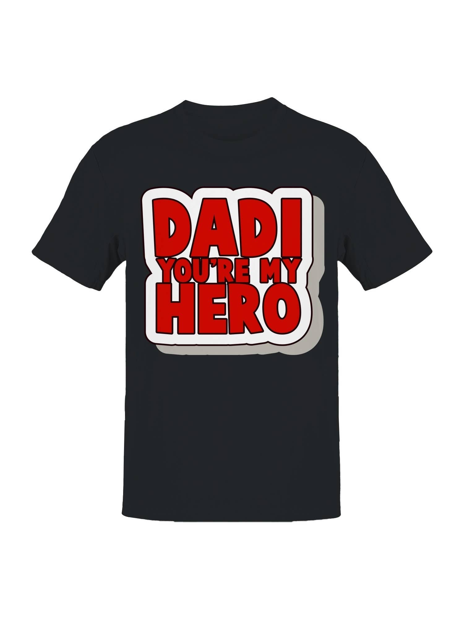 Dadi Hero Sticker Gift Men's - Adult & Kids T-Shirts, Sweatshirts & Hoodies apparel design preview 1