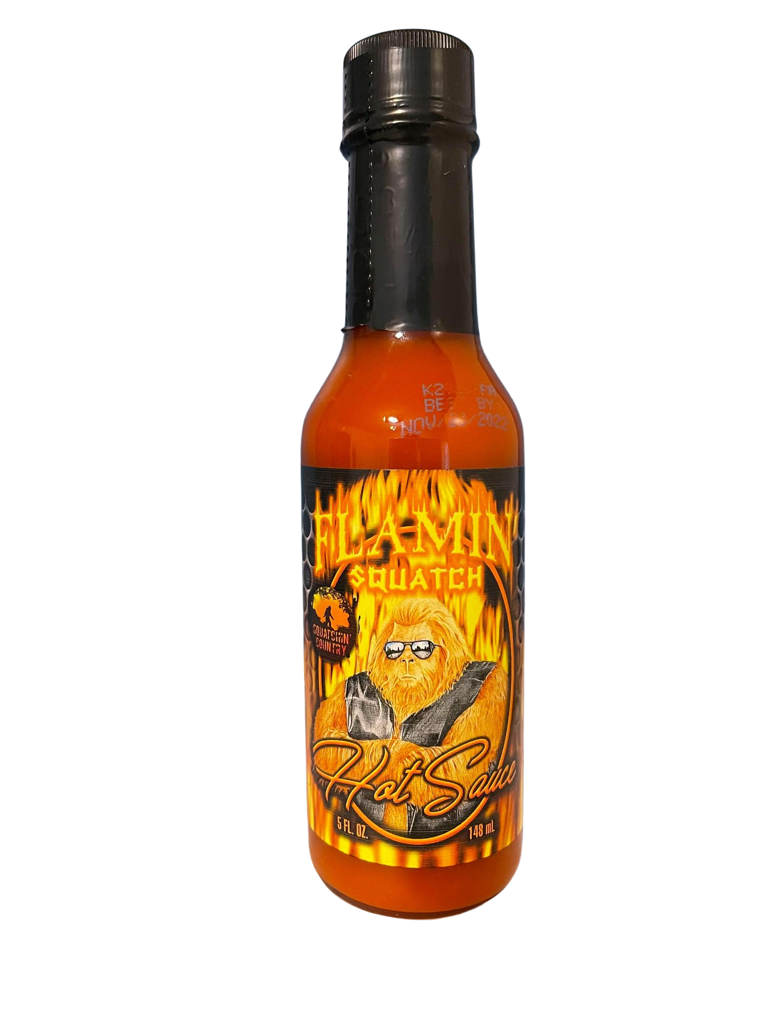 Flamin' Squatch Hot Sauce - Adult & Kids T-Shirts, Sweatshirts & Hoodies apparel design preview 1
