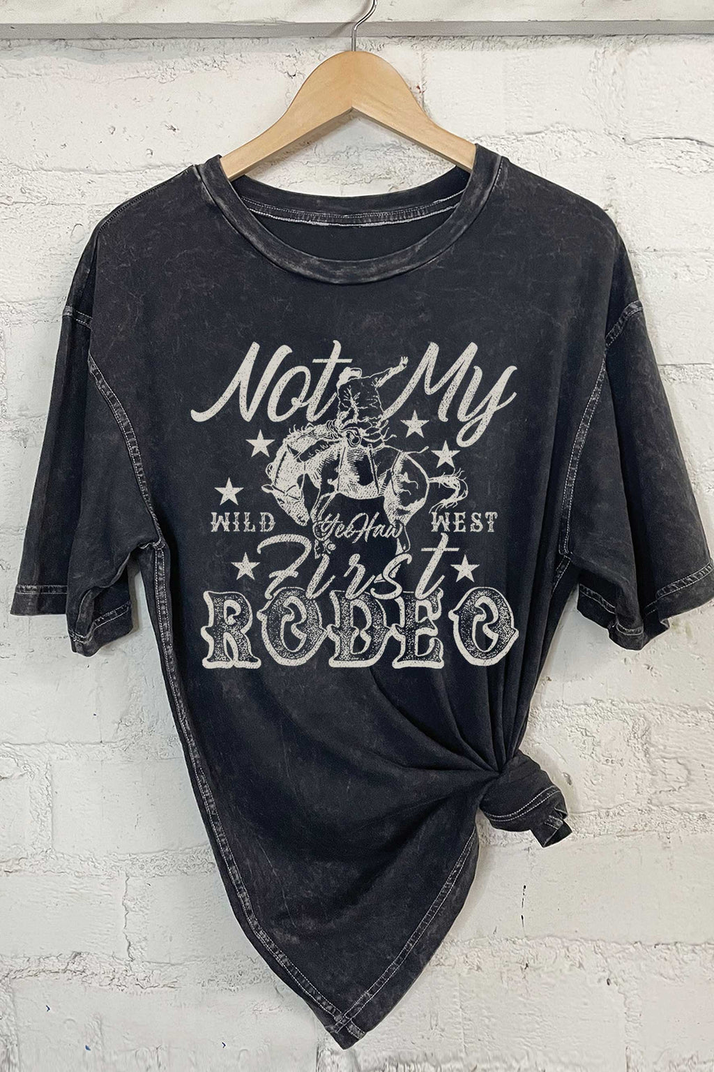 Not My First Rodeo Mineral Graphic Oversized - Adult & Kids T-Shirts, Sweatshirts & Hoodies apparel design preview 1