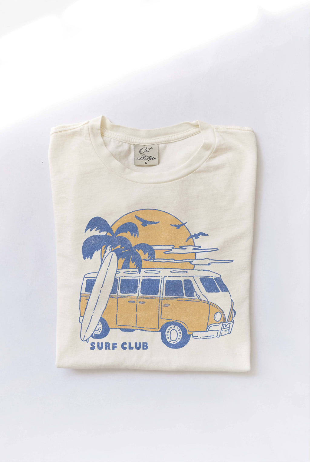 Surf Club Mineral Washed Graphic Top - Adult & Kids T-Shirts, Sweatshirts & Hoodies apparel design preview 1