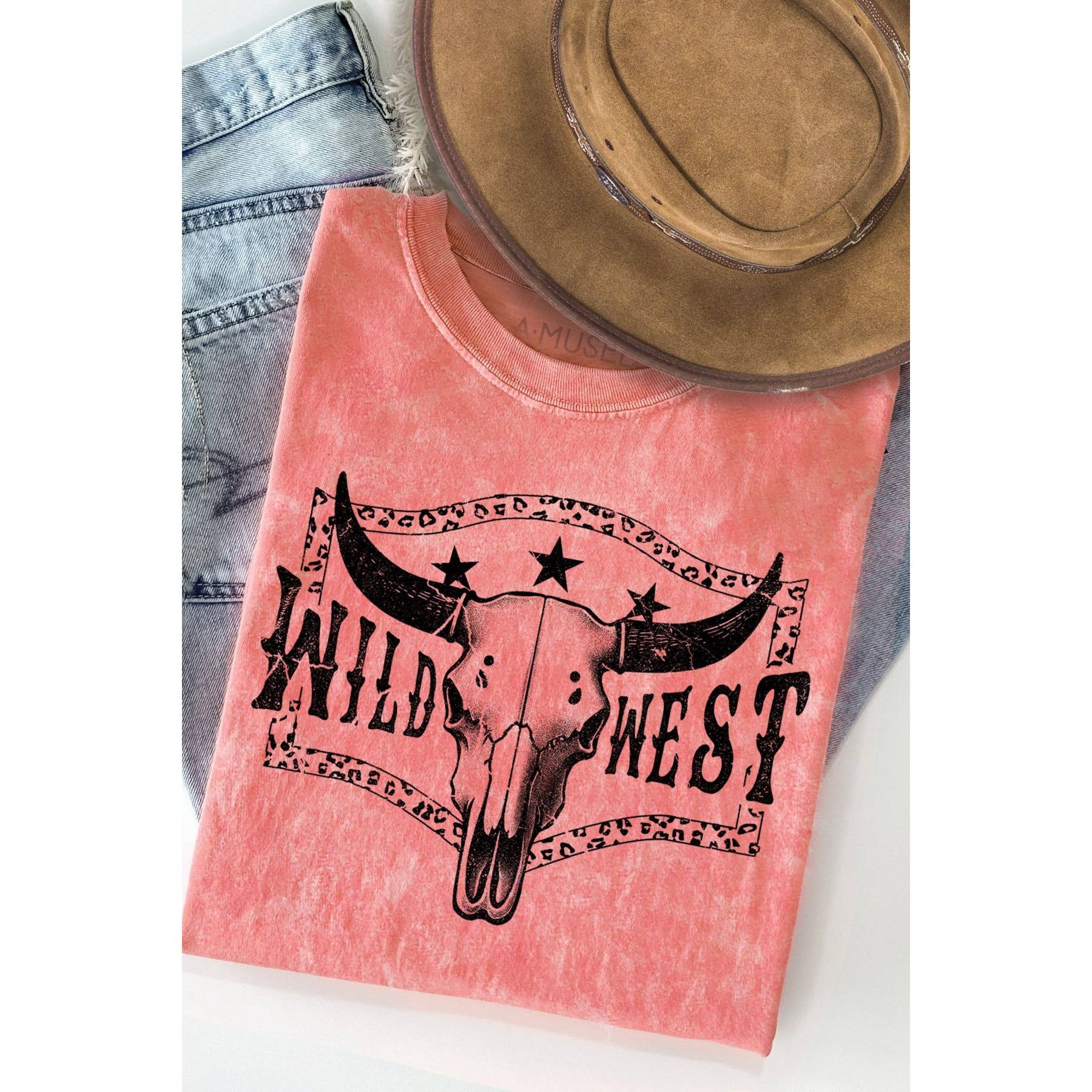 Wild West Mineral Wash T - Adult & Kids T-Shirts, Sweatshirts & Hoodies apparel design preview 1