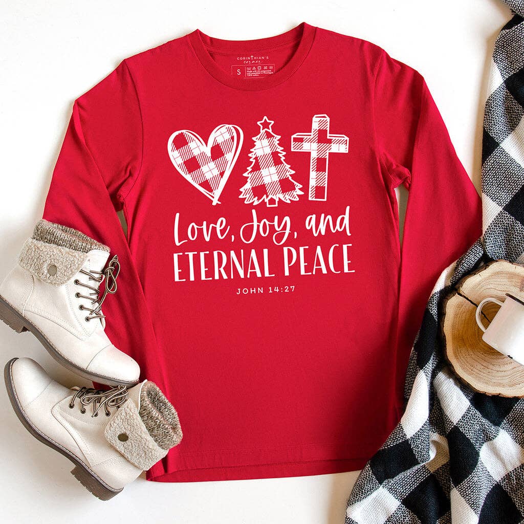 Love Joy Eternal Peace - Adult & Kids T-Shirts, Sweatshirts & Hoodies apparel design preview 1