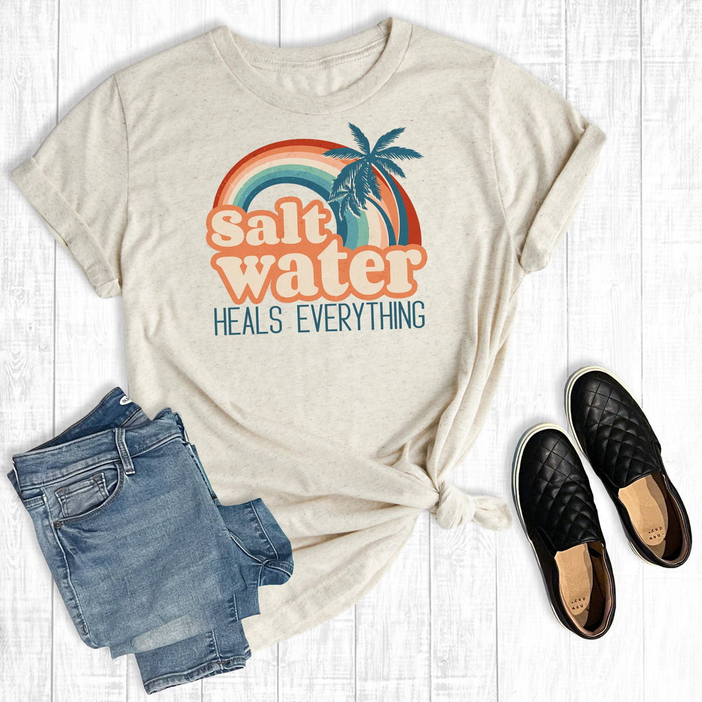 Salt Water Heals Everything - Adult & Kids T-Shirts, Sweatshirts & Hoodies apparel design preview 1