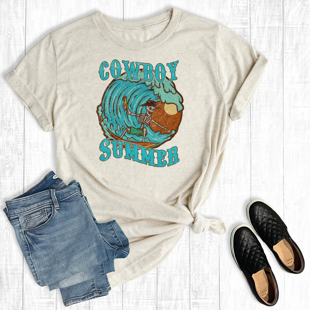 Western Cowboy Summer Graphic - Adult & Kids T-Shirts, Sweatshirts & Hoodies apparel design preview 1