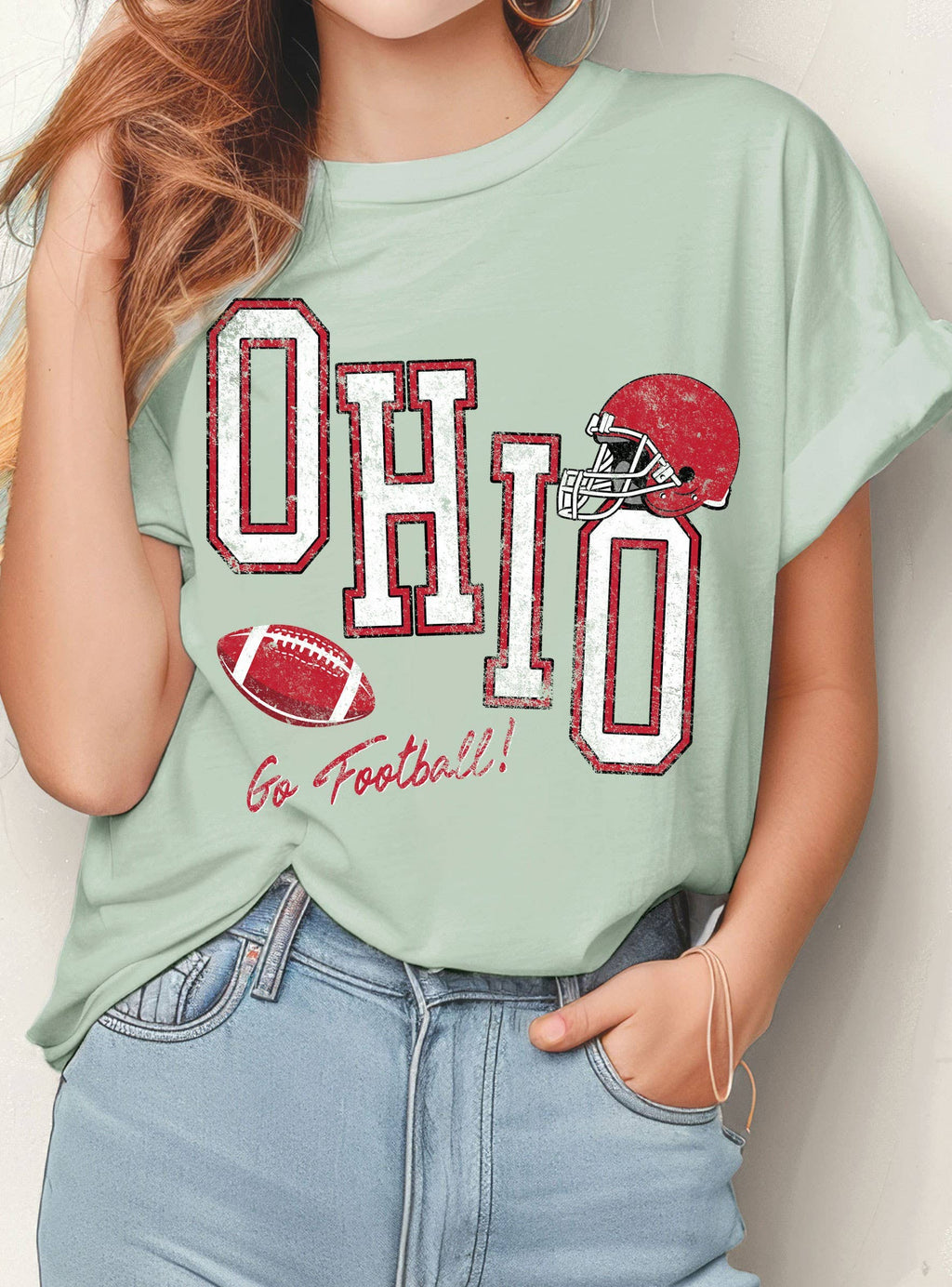 Ohio Football Graphic - Adult & Kids T-Shirts, Sweatshirts & Hoodies apparel design preview 1