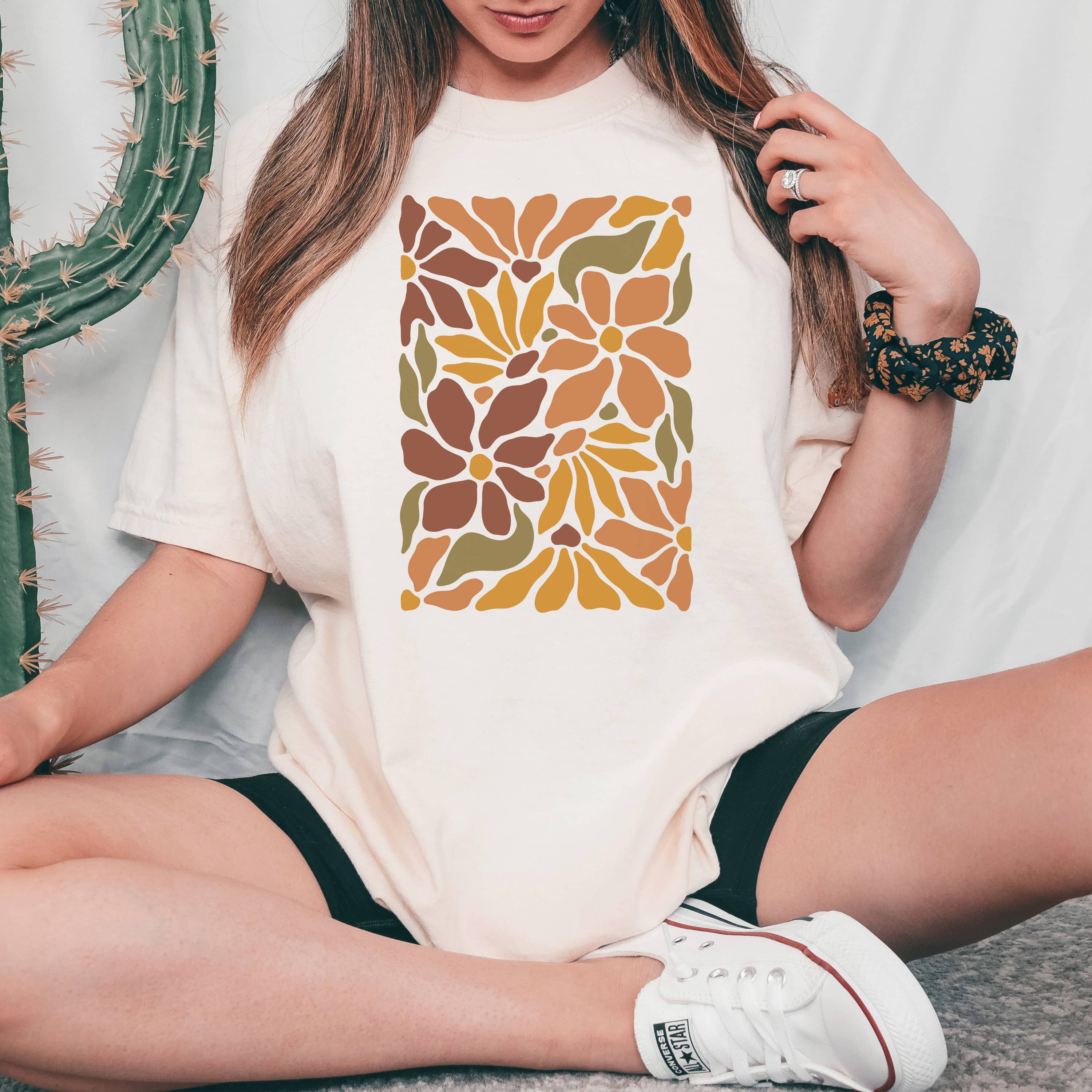 Retro Floral Bunch Sizes S-2XL - Adult & Kids T-Shirts, Sweatshirts & Hoodies apparel design preview 1
