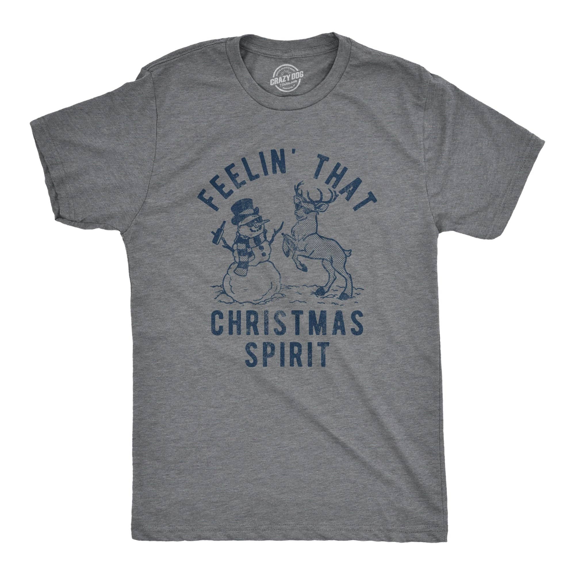 Feelin That Christmas Spirit Men's - Adult & Kids T-Shirts, Sweatshirts & Hoodies apparel design preview 1