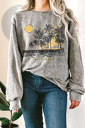 California Palm Tree Mineral Graphix Terry - Adult & Kids T-Shirts, Sweatshirts & Hoodies apparel design preview 1