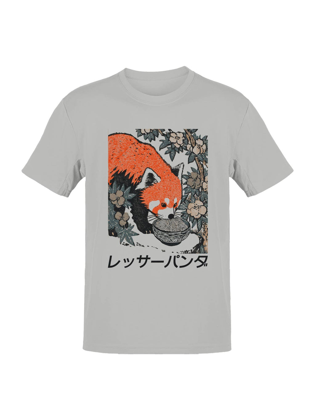 Red Panda Eating Noodles Art Men's - Adult & Kids T-Shirts, Sweatshirts & Hoodies apparel design preview 1