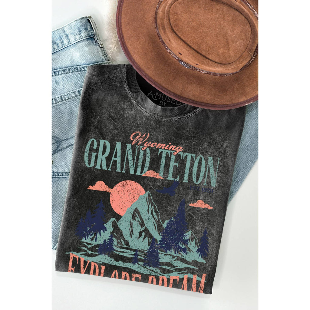 Grand Teton Mineral Wash - Adult & Kids T-Shirts, Sweatshirts & Hoodies apparel design preview 1