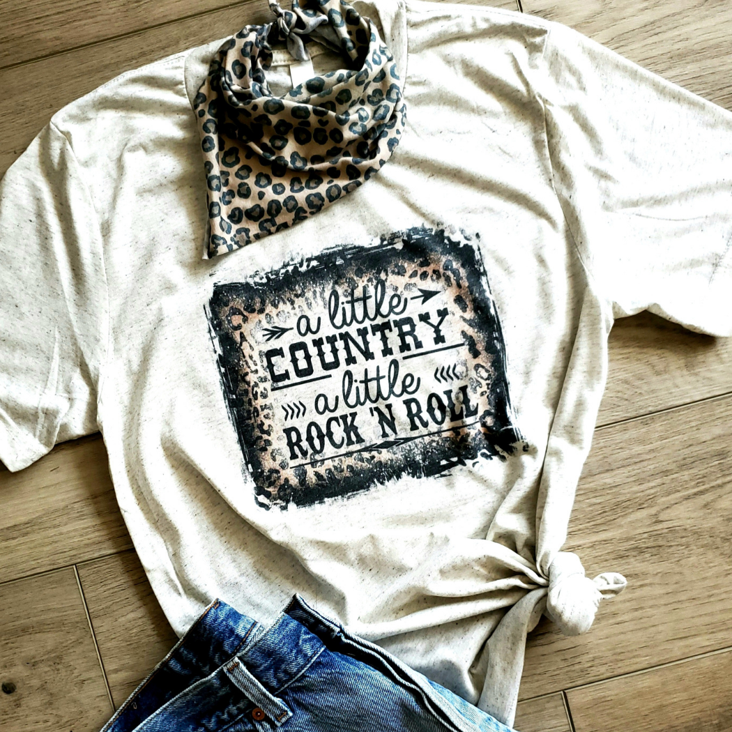 A Little Country Rock and Roll Graphic - Adult & Kids T-Shirts, Sweatshirts & Hoodies apparel design preview 1