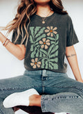 Boho Floral Vintage Cr - Adult & Kids T-Shirts, Sweatshirts & Hoodies apparel design preview 1