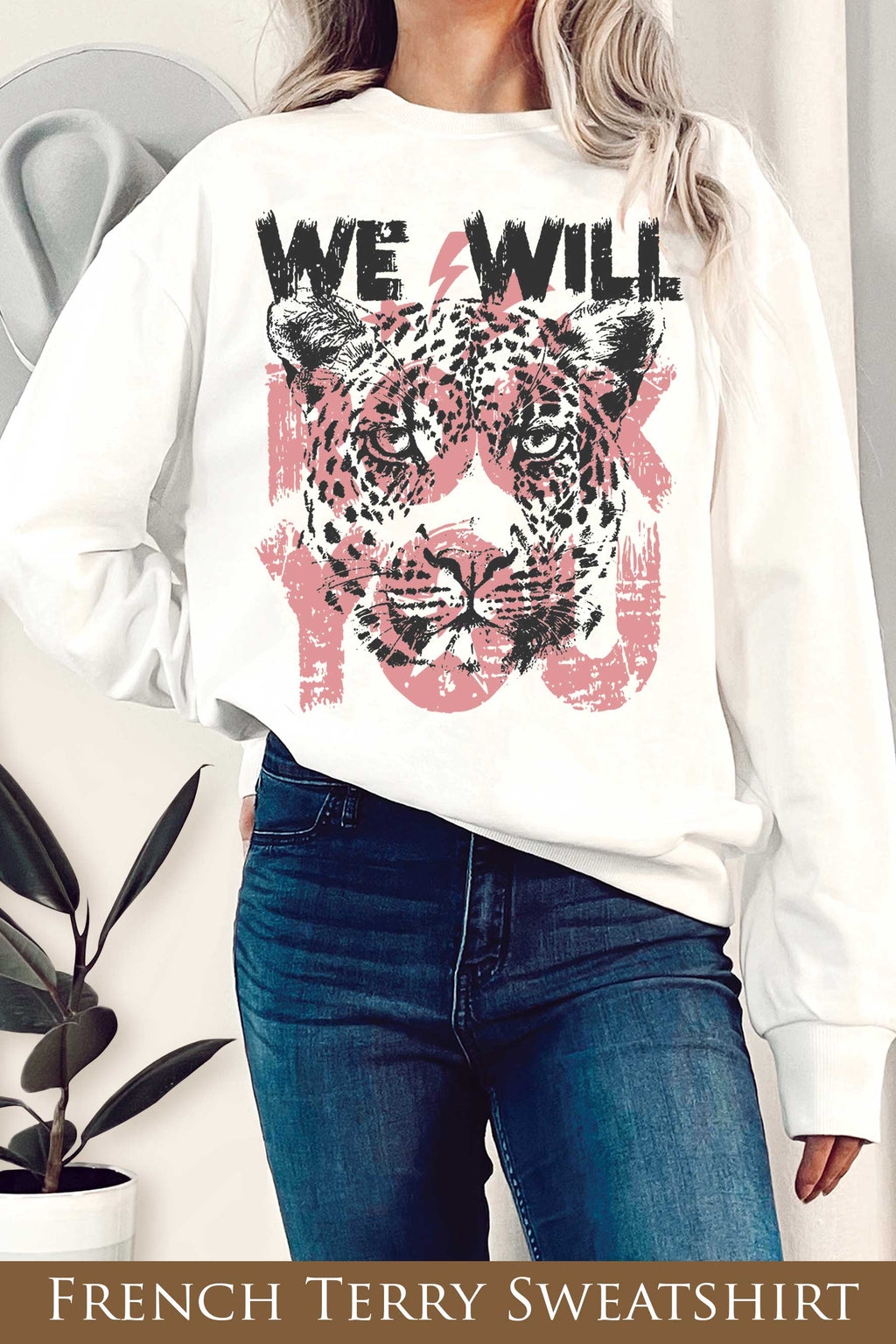 We Will Rock You Leopard Graphix Terry - Adult & Kids T-Shirts, Sweatshirts & Hoodies apparel design preview 1