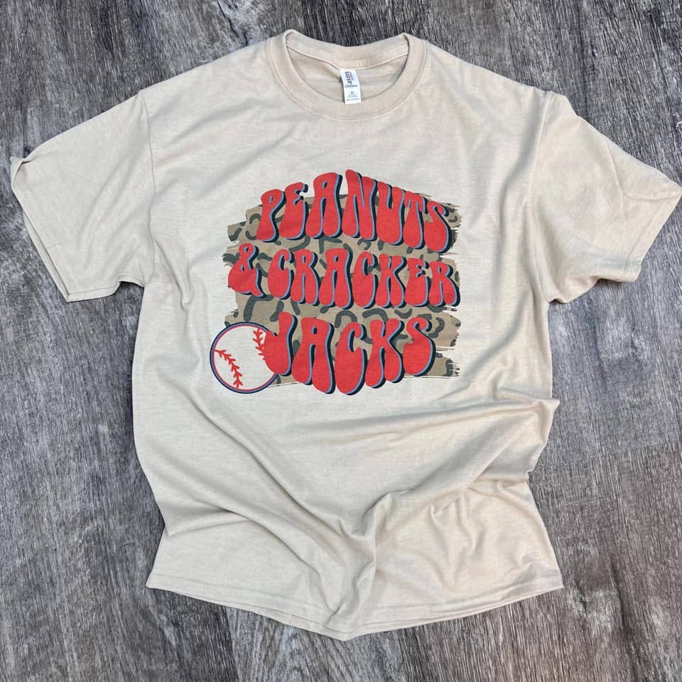 Peanuts Cracker Jacks On Sand - Adult & Kids T-Shirts, Sweatshirts & Hoodies apparel design preview 1