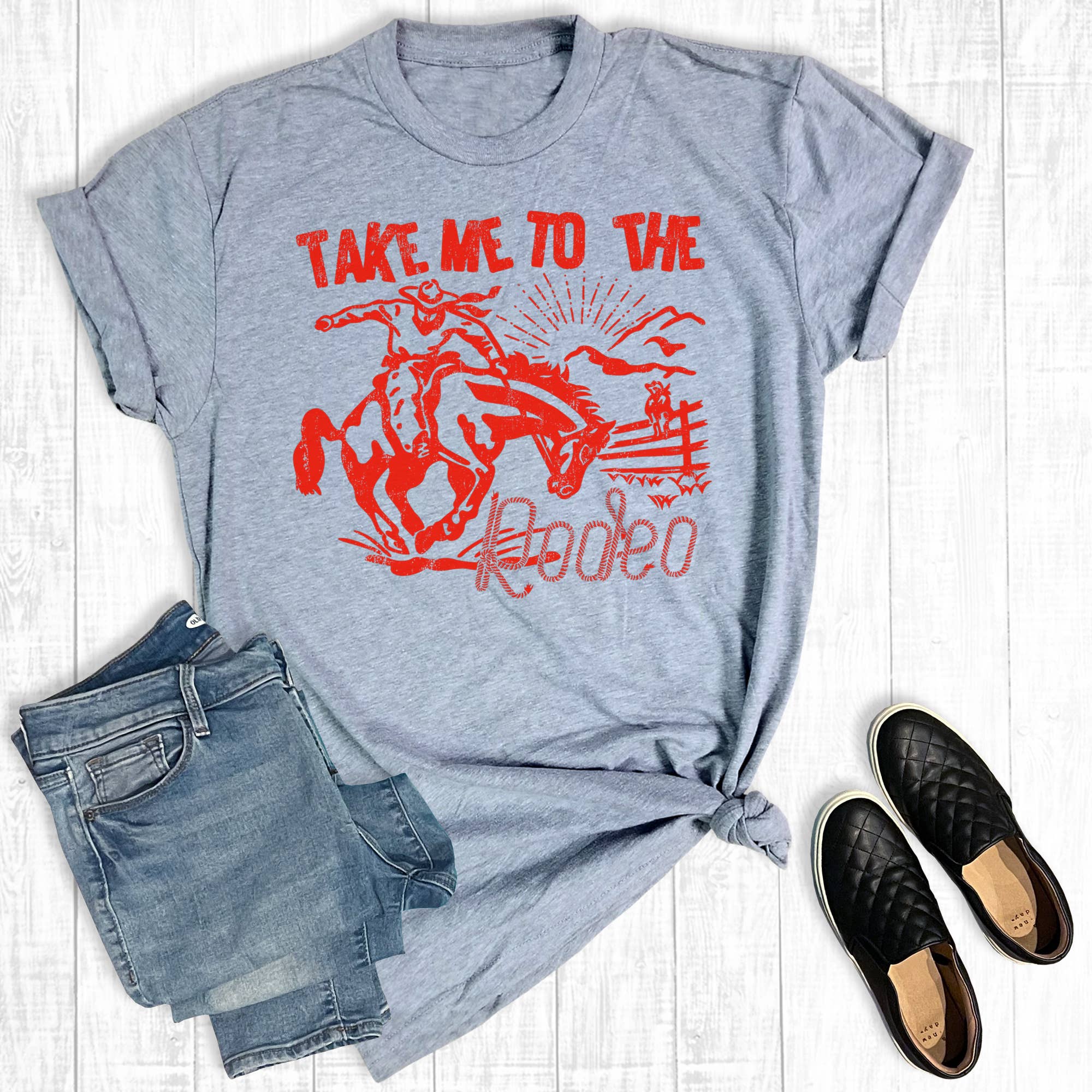 Western Take Me To the Rodeo Graphic - Adult & Kids T-Shirts, Sweatshirts & Hoodies apparel design preview 1