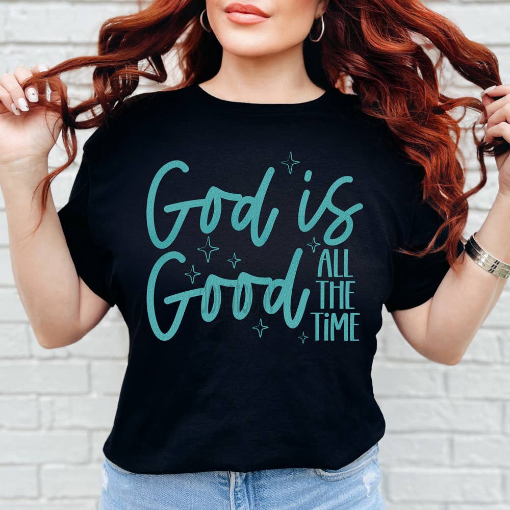 Blue God Is Good All the Time - Adult & Kids T-Shirts, Sweatshirts & Hoodies apparel design preview 1
