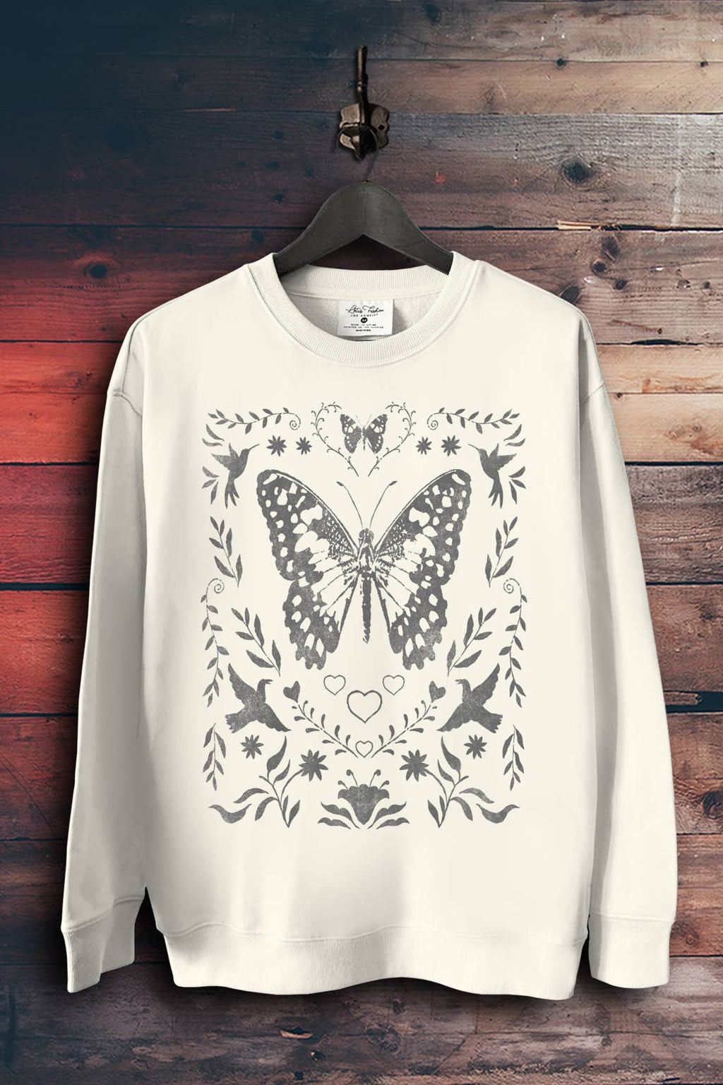 Butterfly Flowers - Adult & Kids T-Shirts, Sweatshirts & Hoodies apparel design preview 1
