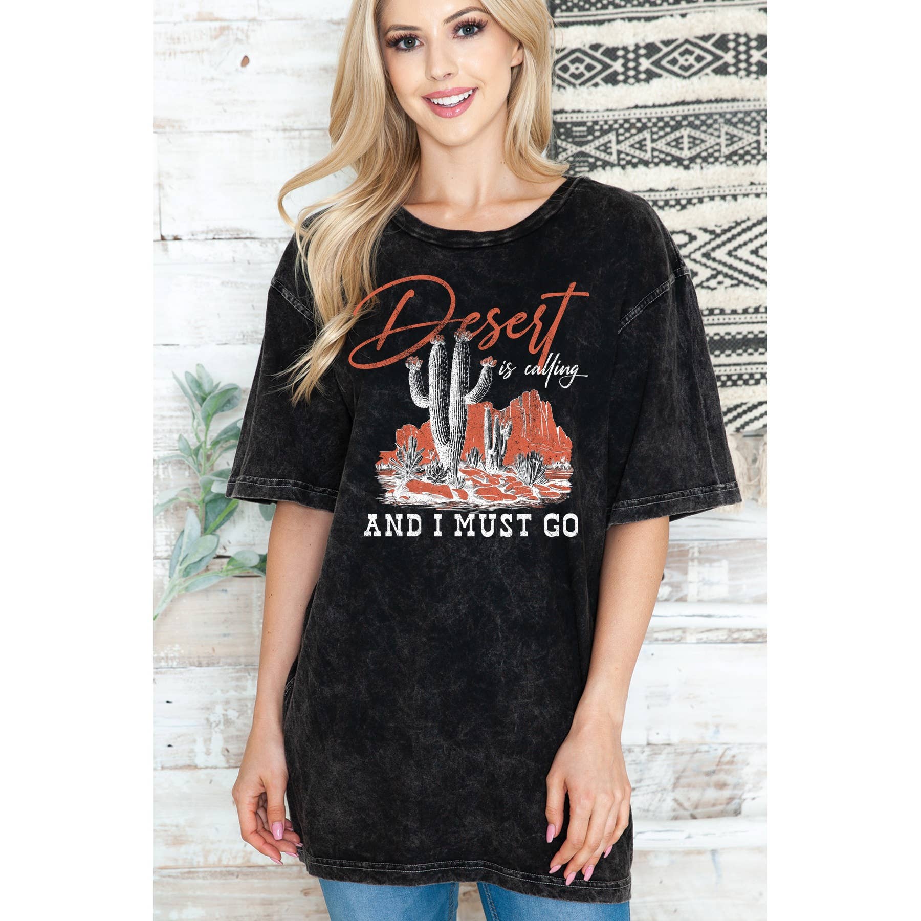 Desert Unisex Oversized Mineral Wash - Adult & Kids T-Shirts, Sweatshirts & Hoodies apparel design preview 1