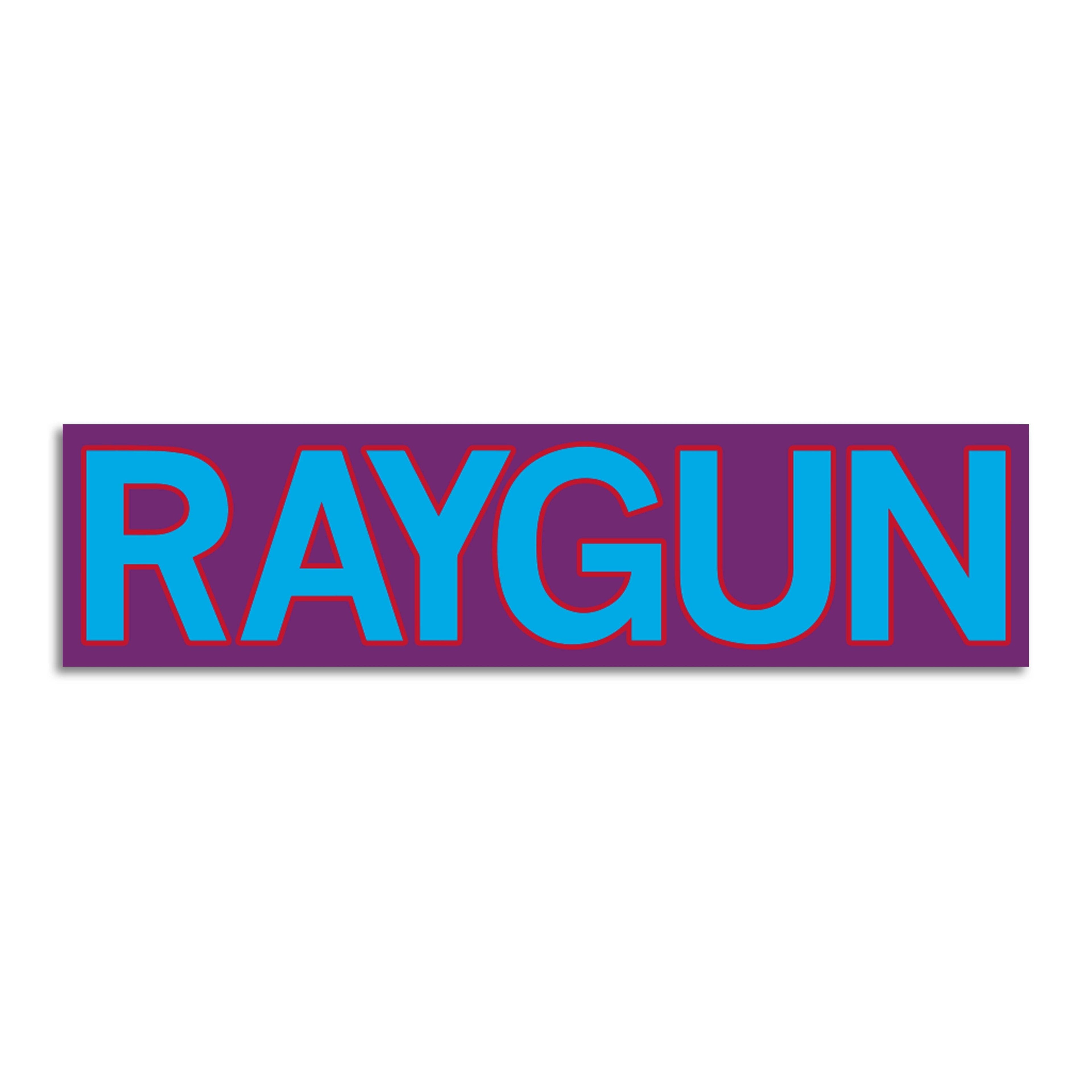 RAYGUN Block Text Logo Purple Blue Die-Cut Sticker - Adult & Kids T-Shirts, Sweatshirts & Hoodies apparel design preview 1