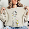 Christmas Pit Bull, Lights, Cute, Dog Lover Pitty - Adult & Kids T-Shirts, Sweatshirts & Hoodies apparel design preview 1