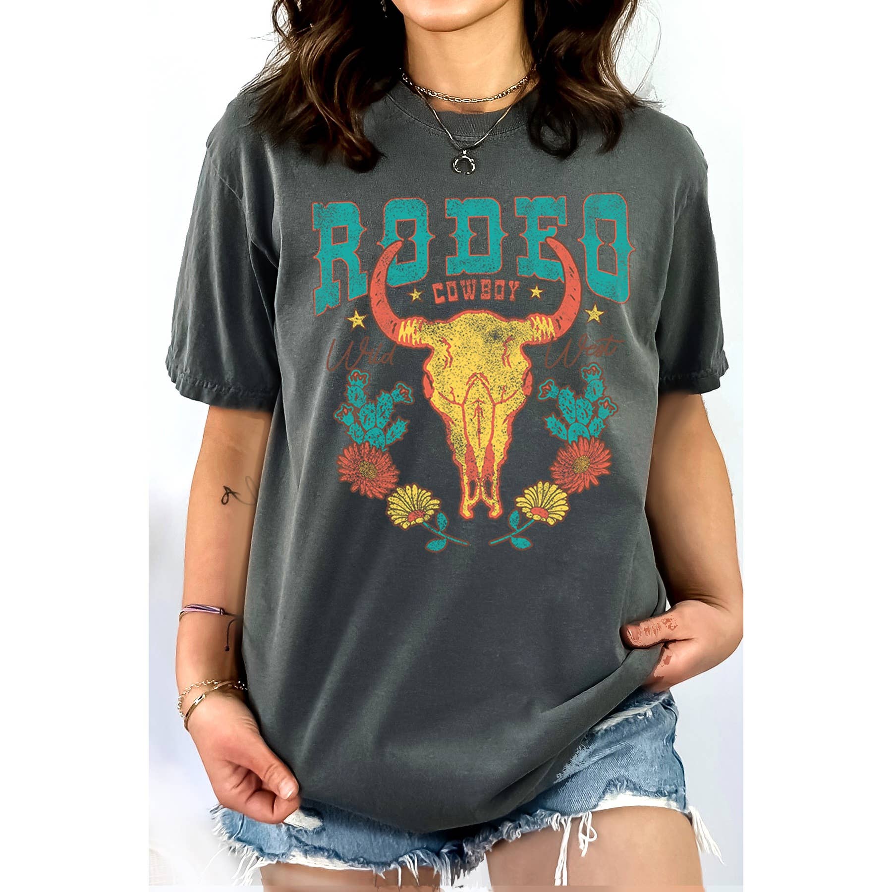 Rodeo Women's Relaxed Fit Screen Printed - Adult & Kids T-Shirts, Sweatshirts & Hoodies apparel design preview 1
