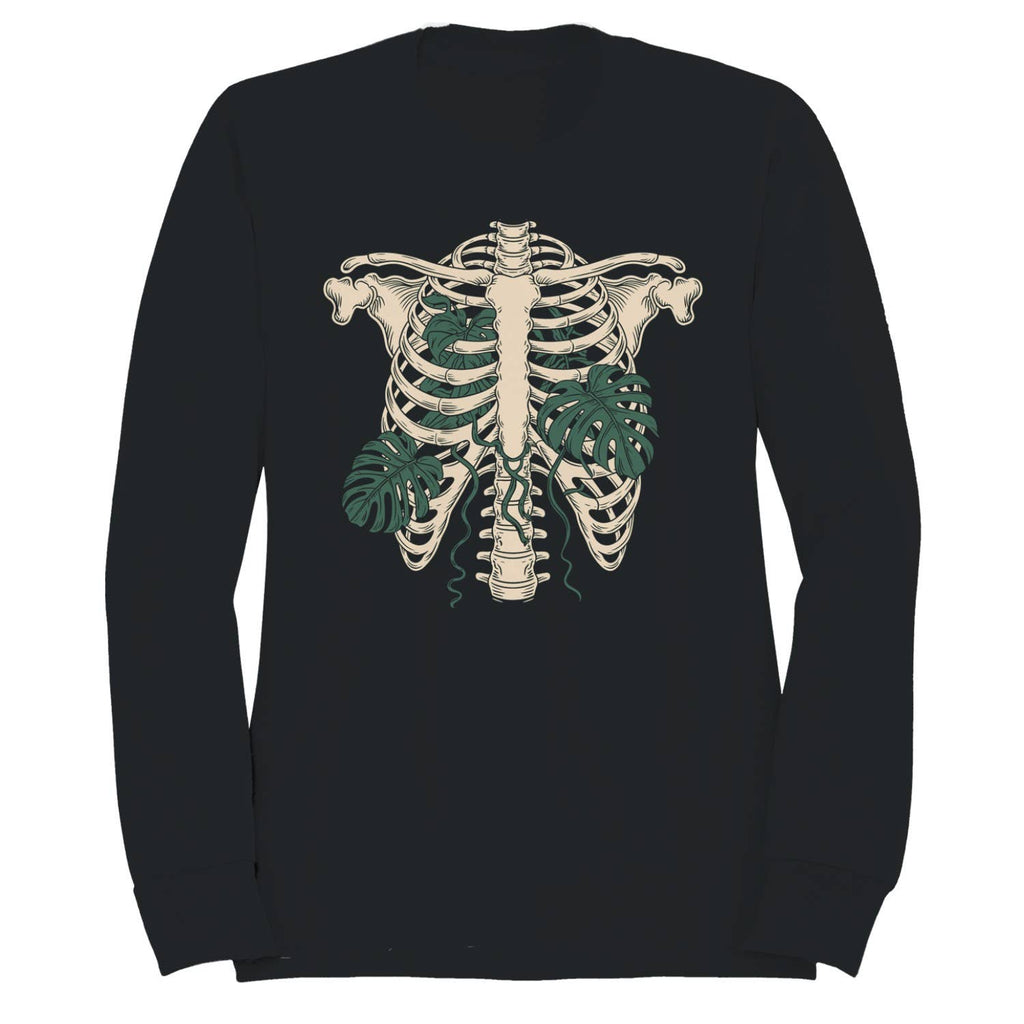 Botanical Ribcage Monstera Art Women's - Adult & Kids T-Shirts, Sweatshirts & Hoodies apparel design preview 1