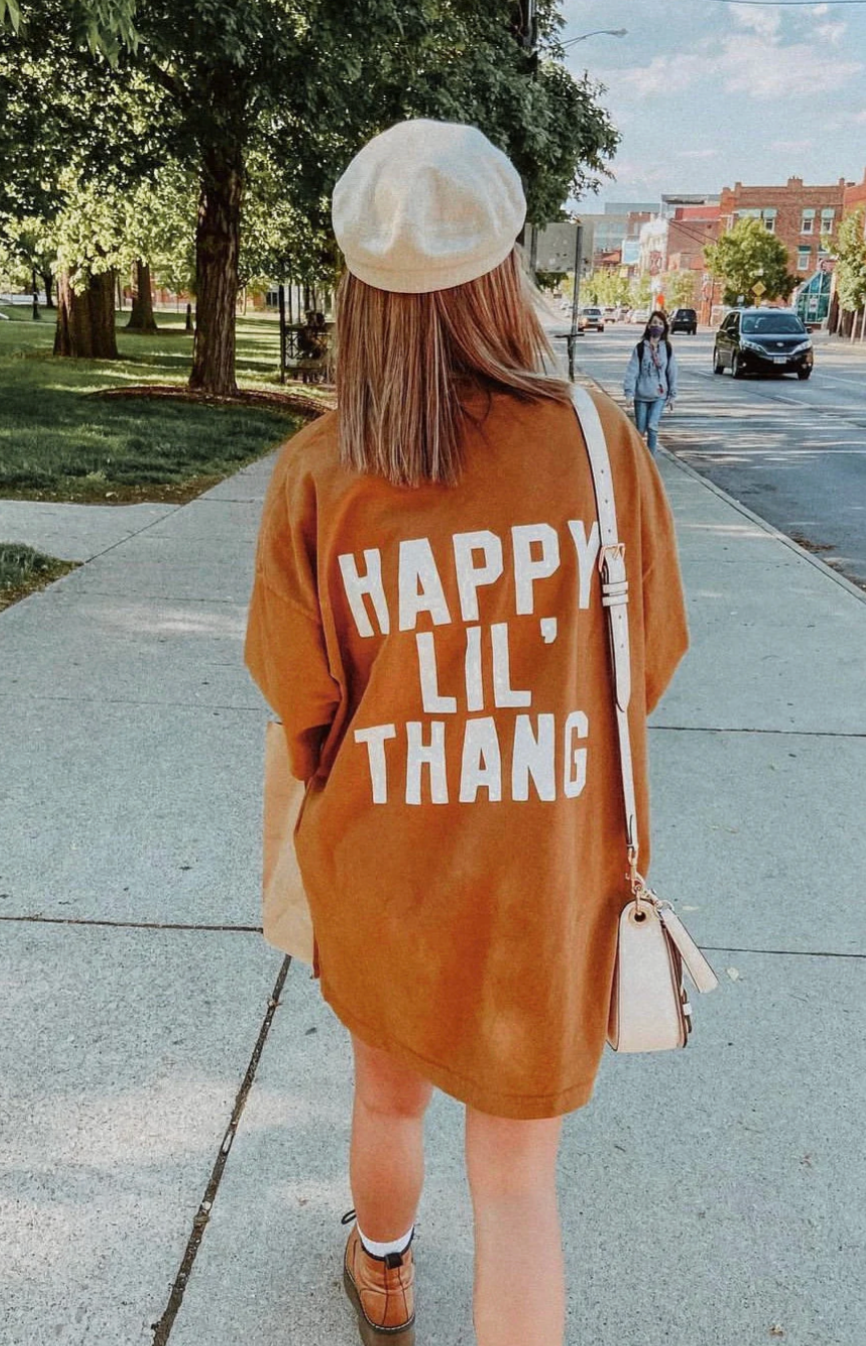 Happy Lil Thang Womens Summer Graphic Yam - Adult & Kids T-Shirts, Sweatshirts & Hoodies apparel design preview 1